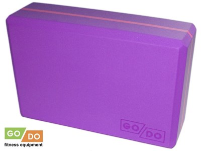 Кирпичик для йоги утяжелённый фиолетовый GO DO :YJ-K2-ФМ - фото 1047842727
