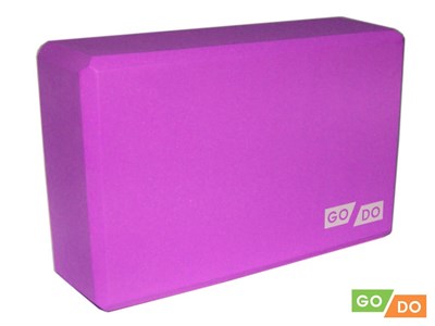 Блок для йоги GO DO  (Фиолетовый) - фото 1047846633