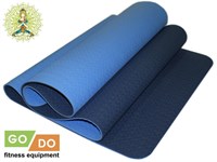 Коврик для йоги и фитнеса перфорированный GO DO :OTPE-6MM  (Синий)