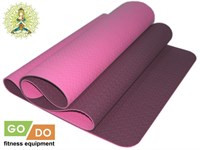 Коврик для йоги и фитнеса перфорированный GO DO :OTPE-6MM  (Фиолетовый)
