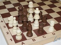 Фигуры шахматные деревянные: 2,5"-2