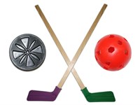 Набор хоккейный детский (2 клюшки, мячик, шайба): 05-04