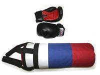 Набор боксёрский детский (груша цилиндрическая, перчатки) : 3