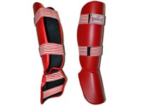 Защита ног голень+стопа SPRINTER модель А. Размер М.  (Красный)