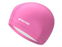Шапочка для плавания комбинированная SPRINTER :PU-1117  (Розовый)