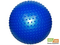 Мяч для фитнеса с массажными шипами d - 65 см GO DO :MА-65  (Синий)