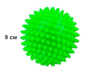 Мяч массажный надувной. Диаметр 9 см. Вес 60 г.  (зелёный)