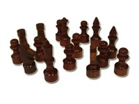 Фигуры шахматные (лакированные, деревянные): 2,5"