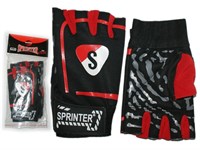 Перчатки для тяжёлой атлетики SPRINTER с напульсником размер S :545-547