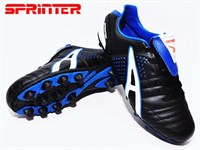 Футбольные бутсы с круглыми шипами SPRINTER BLACK :AX5566-44