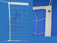 Сетка волейбольная "JUMP-fs" №2, белая, размер 9.5-1м, нить 2.5 мм: (00007258 СВК-2ЛБн-2):