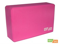 Блок для йоги GO DO  (Розовый)