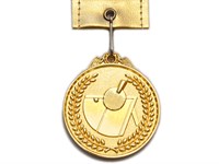 Медаль спортивная с лентой НАСТОЛЬНЫЙ ТЕННИС d - 5 см