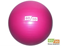 Мяч для фитнеса матовый d - 65 см GO DO :FB-65  (Малиновый)