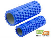 Валик-матрёшка для йоги полый жёсткий GO DO :YJ33См-2  (Синий)