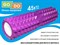 Валик ролл для фитнеса GO DO YY4-45-purple+ - фото 1047848793
